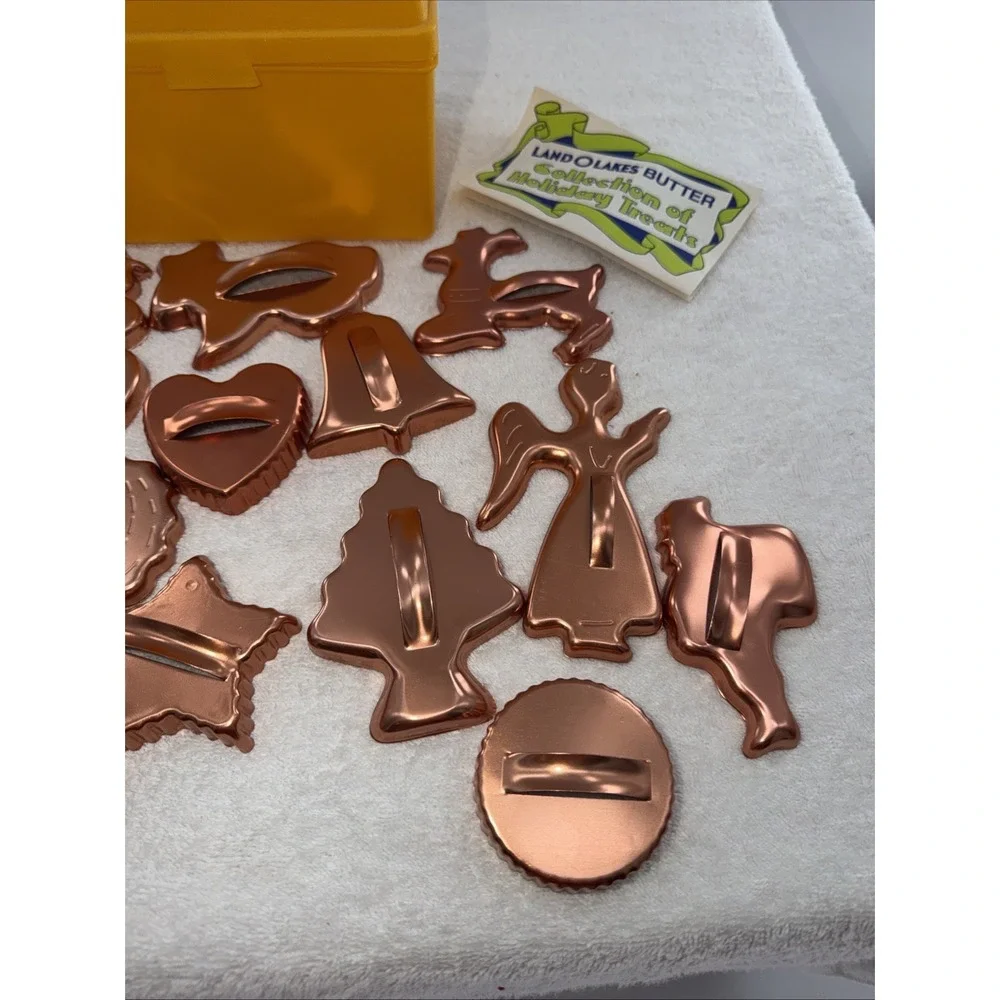 Land O Lakes Butter Cookie Kit Copper Cutters Press 1970s Kit Clean Vintage
